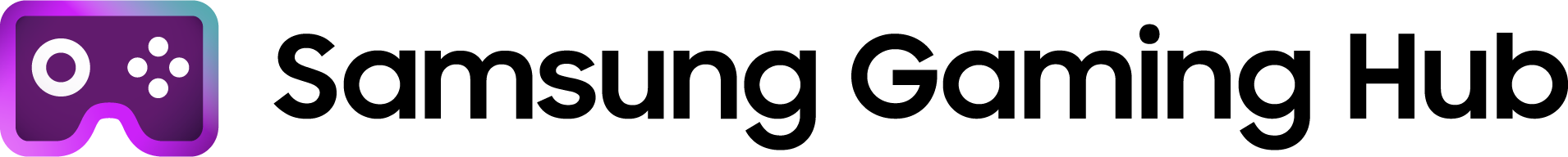 Samsung Gaming Hub Secondary Logo Black Text